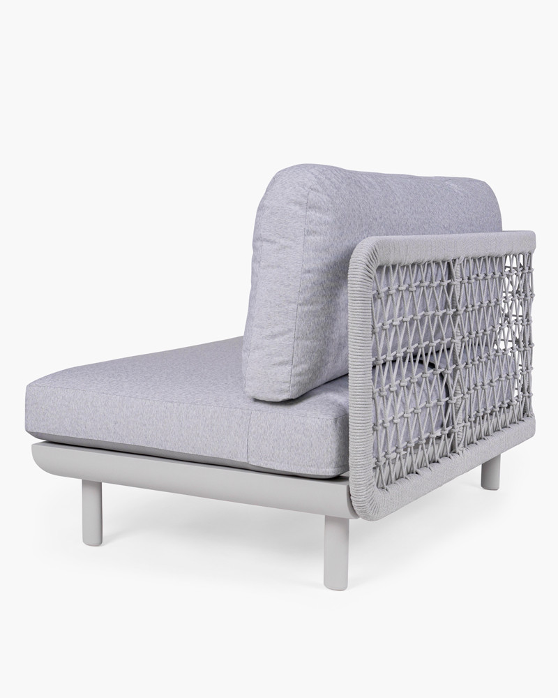 Waiheke Outdoor Left Hand Chair - Light Grey