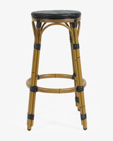 Cannes Barstool - Pure Black, 77Cm