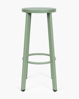 Soda Aluminium Bar Stool - Soft Green, 75Cm