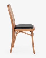 Selma Chair - Natural, Black Seat