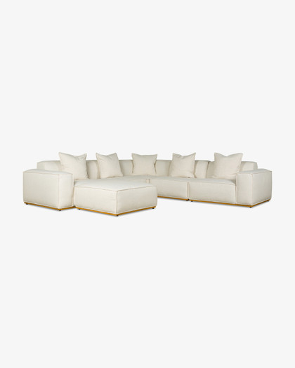 Omaha Modular Sofa - 5 Seater, Bone