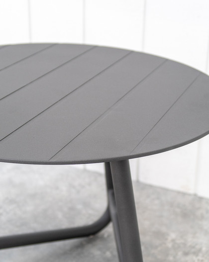 Palmer Outdoor Aluminium Side Table - Charcoal