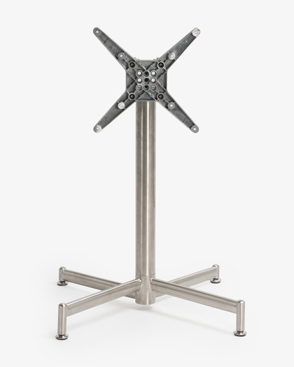 Lucca Folding Table Base - 75cm, Stainless Steel