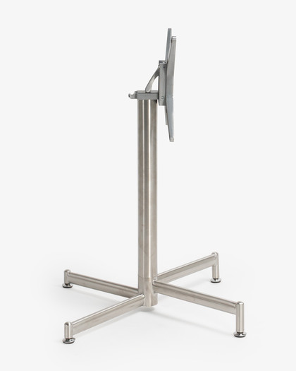 Lucca Folding Table Base - 75cm, Stainless Steel