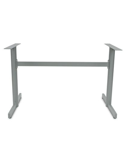Star Double Aluminium Table Base - For 12*8 Teak, Silver