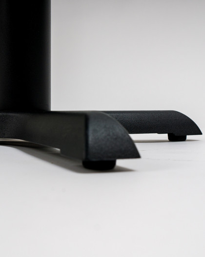 Cast Cross Table Base - 56Cm, Black