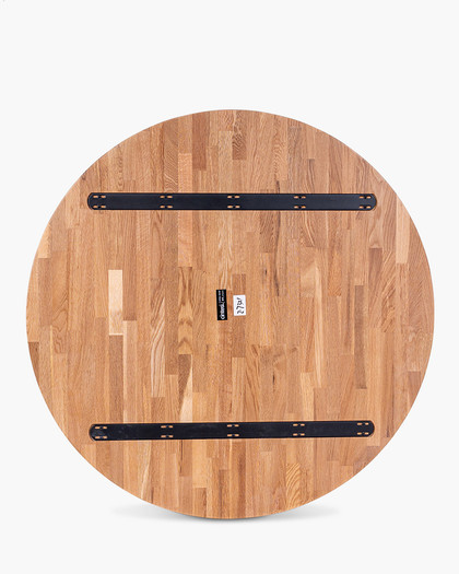 Solid Oak Table Top - 120Cm Dia, Natural