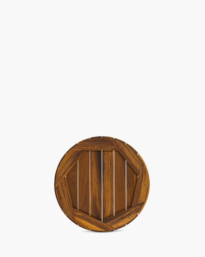 Iroko Table Top - 60Cm Dia
