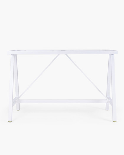 Harper Aluminium Bar Leaner Base - 1590*790*1050H, White