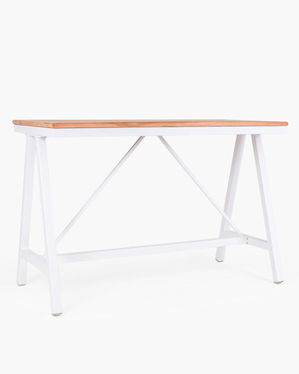 Harper Aluminium Bar Leaner Base - 1590*790*1050H, White