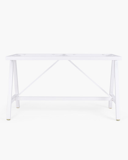 Harper Aluminium Bar Leaner Base - 1590*790*90H, White