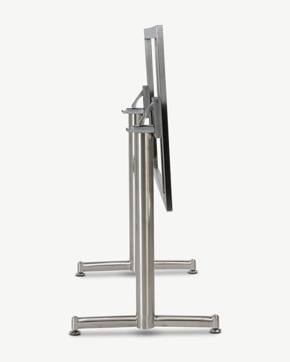 Lucca Folding Double Table Base - Stainless Steel