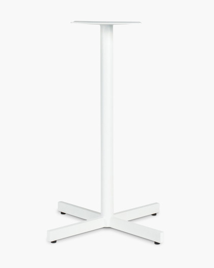 Star Aluminium Bar Leaner Base - 105H, White