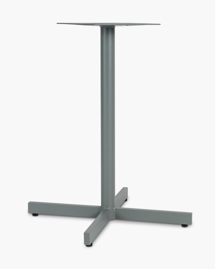 Star  Aluminium Bar Leaner Base - 90H, Silver