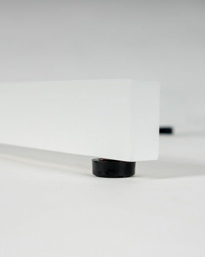 Star Aluminium Bar Leaner Base - 90H, White