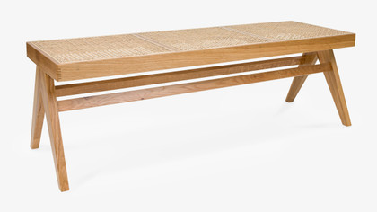 Lillian Bench Seat - Natural, Cane Seat