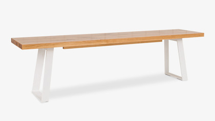 Marko Bench - For 2.0M Table, White Frame