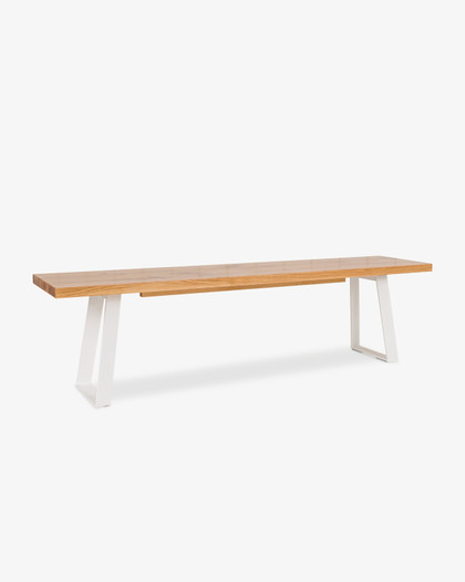 Marko Bench - For 2.0M Table, White Frame