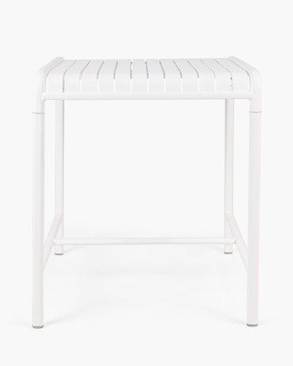 Atticus Outdoor Aluminium Bar Leaner - 74X77 90H, White