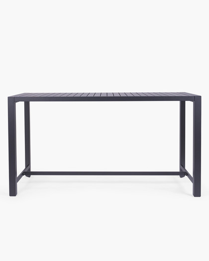 Raglan Outdoor Bar Leaner 200X80Cm 105H, Charcoal