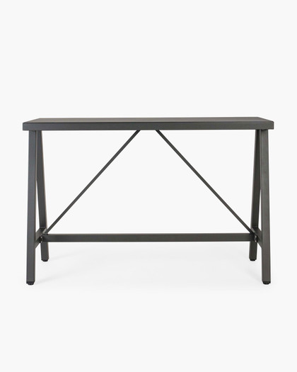Kingston Outdoor Bar Leaner - 160X60Cm 105 H, Charcoal