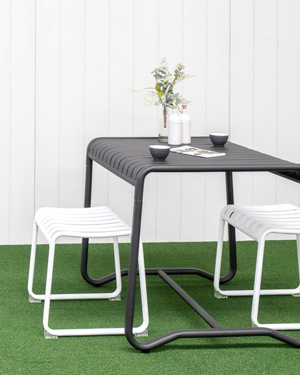 Atticus Bar Stool - White, 45 Cm