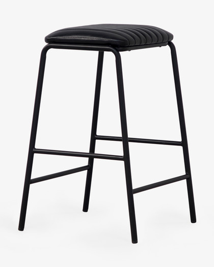 Bruce Bar Stool - Black, 65Cm