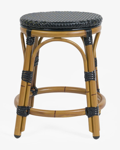 Cannes Barstool - Pure Black, 46Cm