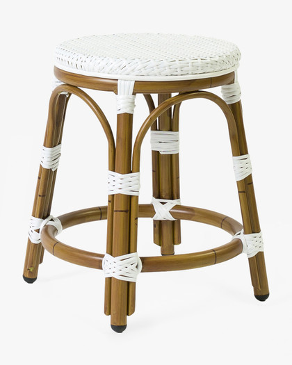 Cannes Barstool - Pure White, 46Cm