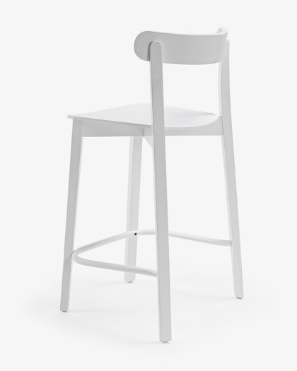 Icho Bar Stool - White, 65Cm
