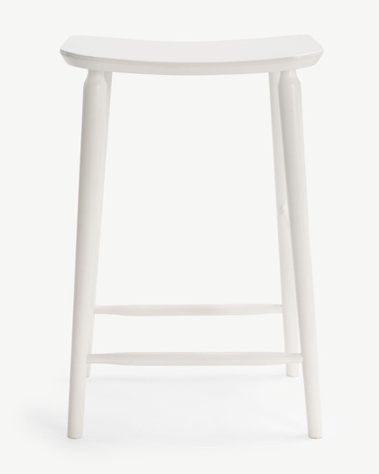 Mackenzie Bar Stool - White, 65Cm