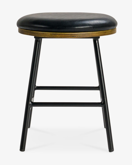 Samuel Bar Stool - Black, 45Cm