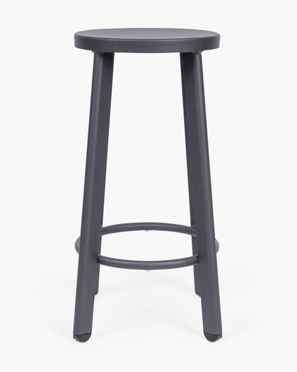 Soda Aluminium Bar Stool - Anthracite, 65Cm