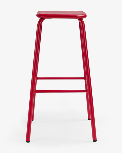 Pedro Bar Stool - Red, 78Cm