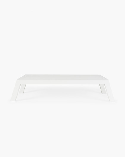 Leigh Outdoor Coffee Table, Medium  - White