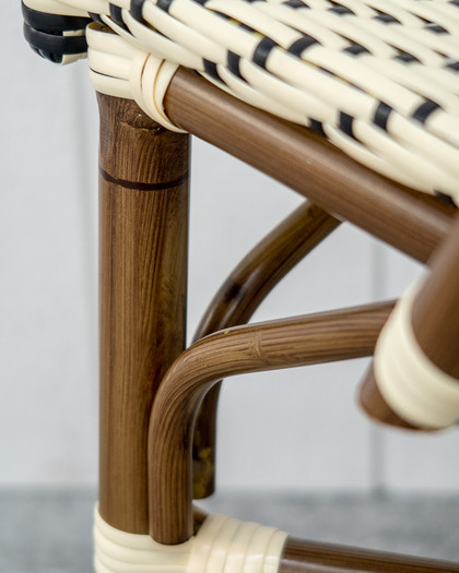 Fleur Chair - Ivory/Black