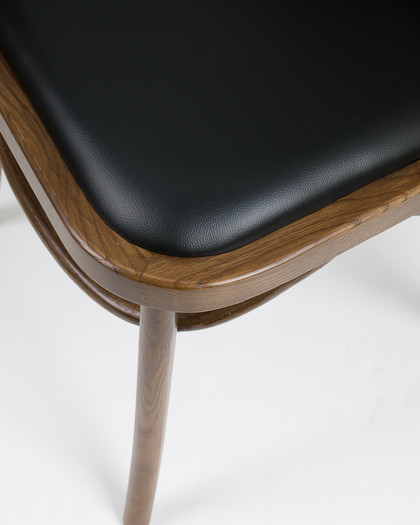 Selma Chair - Walnut, Black Seat