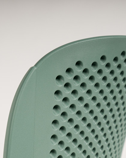 Dome 261 Chair - Light Green, perforated