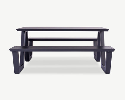Tahoe Outdoor Picnic Table - 160X83Cm, Charcoal