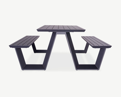 Tahoe Outdoor Picnic Table - 160X83Cm, Charcoal