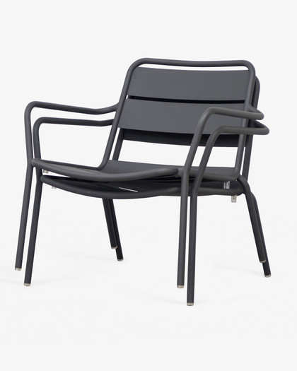 Frankie Lounge Chair - Charcoal