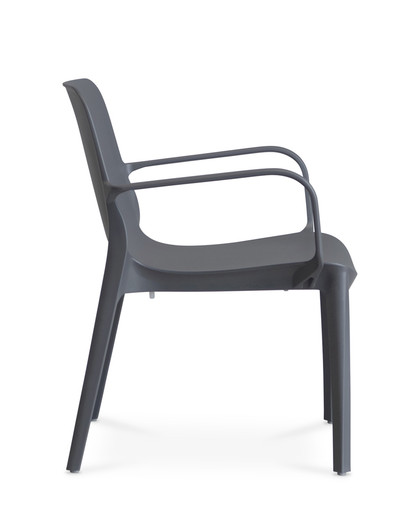 Ginevra Lounge Armchair - Anthracite