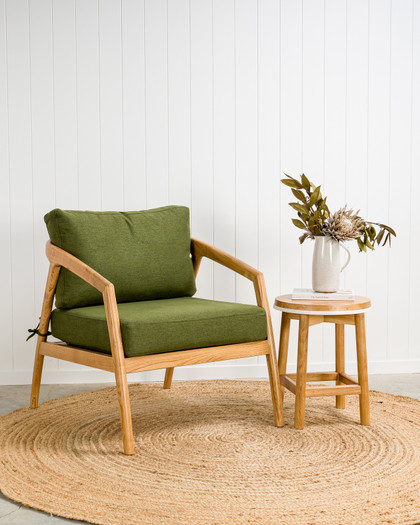 Leo Armchair - Moss Green