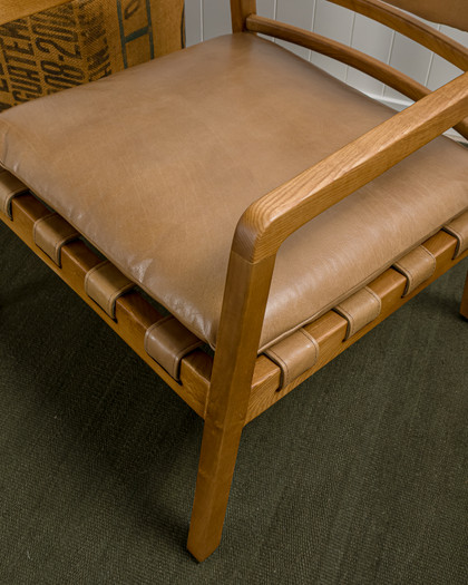 Barnaby Leather Armchair - Nutt Tan