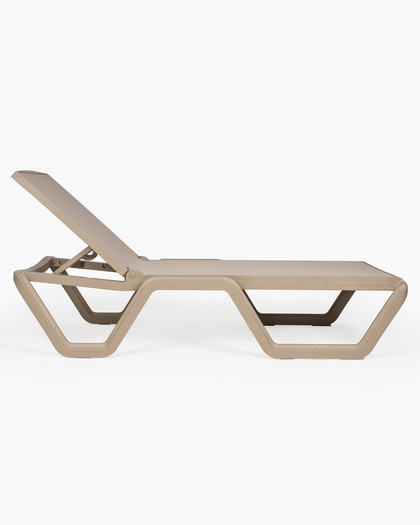 Vela Sun Lounger - Dove Grey W Dove Grey Fabric