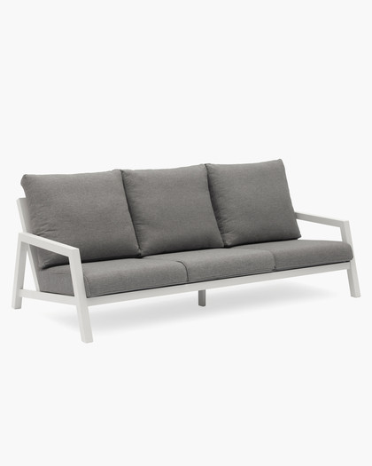 Leigh Outdoor Sofa - Three Seater , White