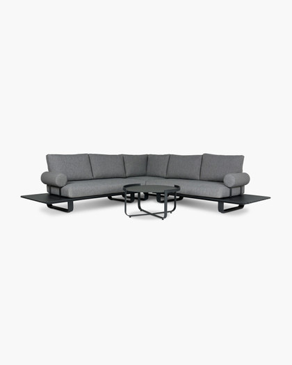 Vermont Lounge Outdoor Setting Aluminium - Charcoal