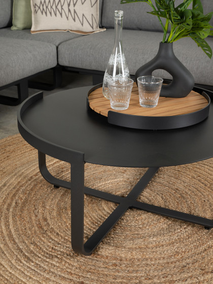 Vermont Lounge Outdoor Setting Aluminium - Charcoal