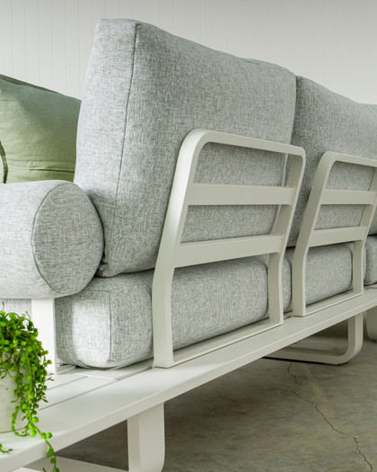 Vermont Lounge Outdoor Setting Aluminium - White