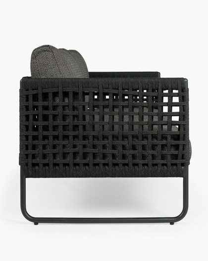 Corsica Outdoor Sofa - 2 Seater, Charcoal